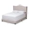 Baxton Studio Alesha Modern Beige Upholstered Queen Size Bed 149-8936 - alternate 6